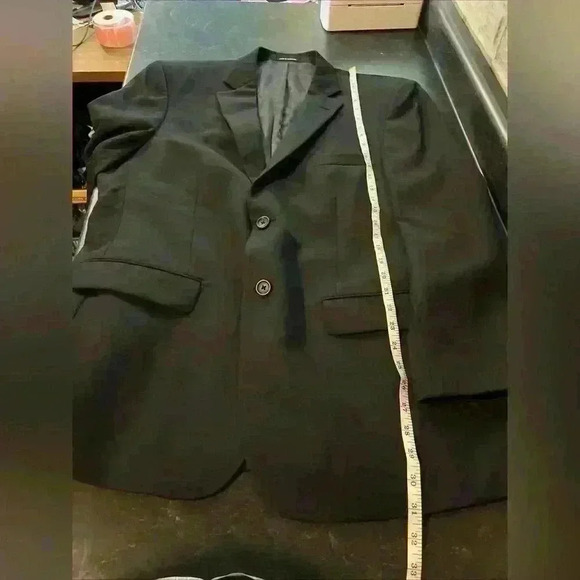 Pronto Uomo Platinum Sz 42R Black 100% Wool Blazer Jacket Sport Coat - Picture 3 of 9